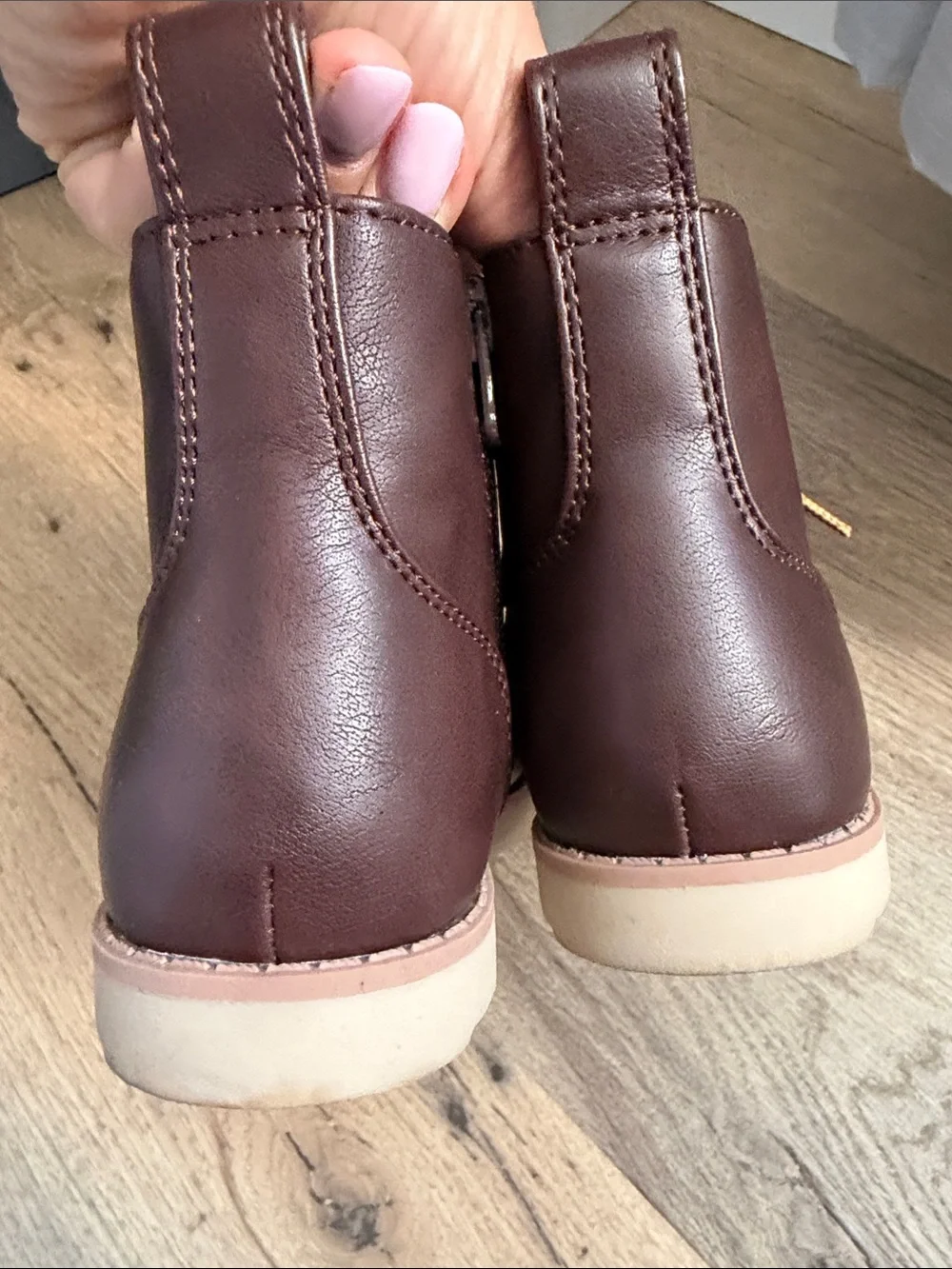 Boys Brown Lace-Up Ankle Boots